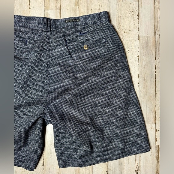 Nike Golf Shorts Mens 36 Tennis Boat Yacht Vtg 80s 90s Y2K Grey Black Cotton - Picture 8 of 9